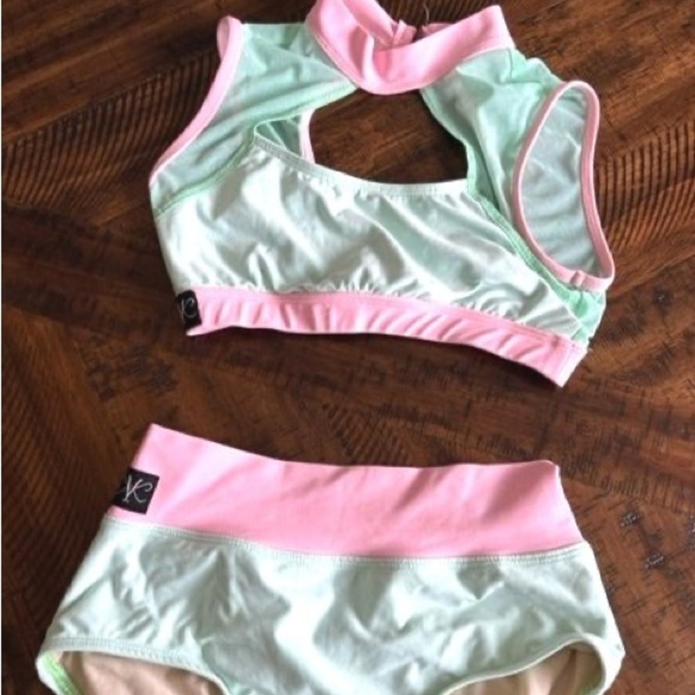 Mint & Pink Kandi Kouture outfit, XS